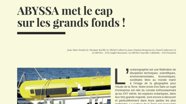 ABYSSA : Environnement Nouvelle-Calédonie